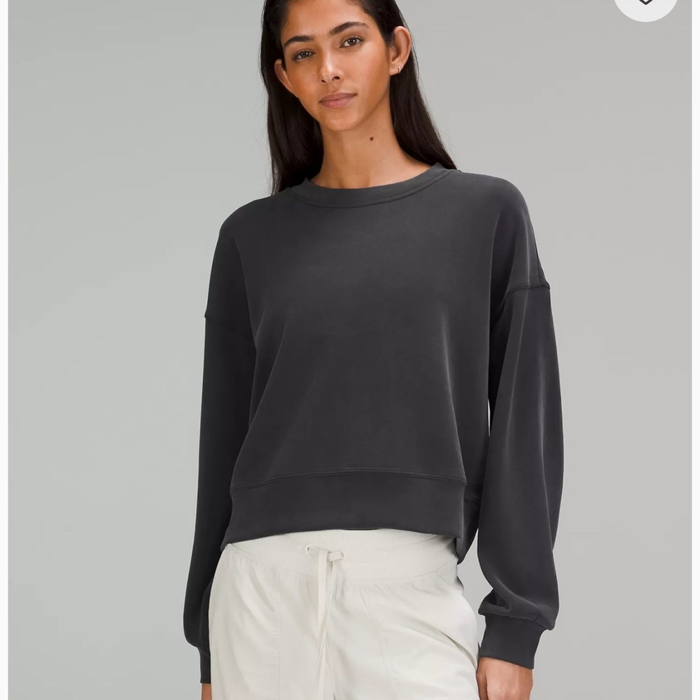 Lululemon Softstreme Black Crewneck